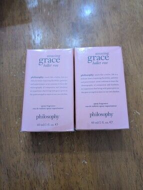 Philosophy Amazing Grace Ballet Rose Edt TWO 2 Oz Bottles Sealed From Qvc